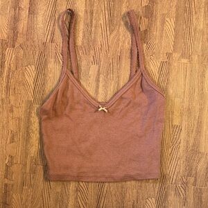 SUNDAY BEST BROWN TANK TOP SIZE MEDIUM